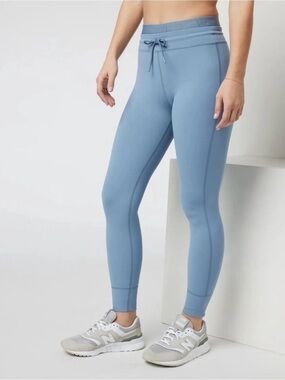 Vuori Blue High-Rise Performance Leggings